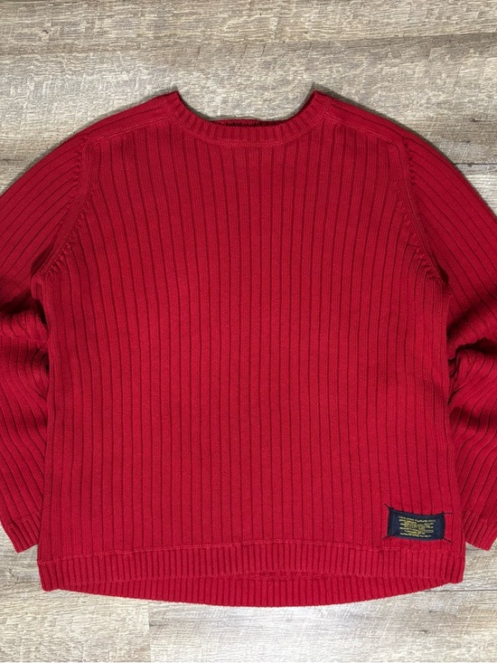 Polo Ralph Lauren Other - Polo Ralph Lauren Ribbed Knit Sweater Men's XL Red Cotton 90's Y2K Casual